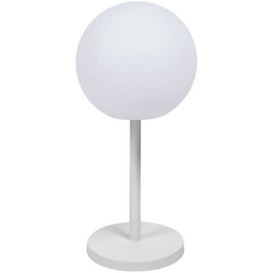 Bílá plastová stolní LED lampa