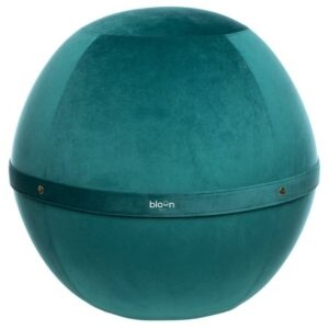 Bloon Paris Oceánově modrý sametový sedací/gymnastický míč