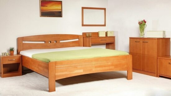 Masivní postel s úložným prostorem evita 1 -