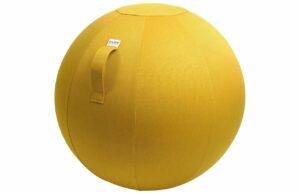Hořčicově žlutý sedací / gymnastický míč