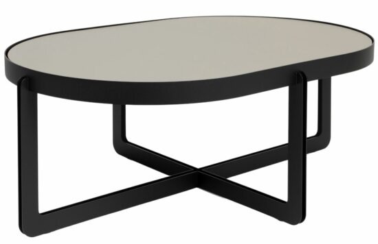 Šedý lakovaný konferenční stolek Banne Centre 102 x