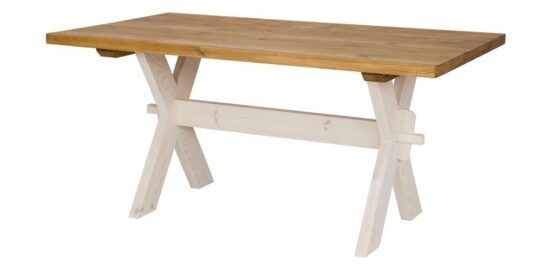 Dřevěný selský stůl 100x200cm mes 16