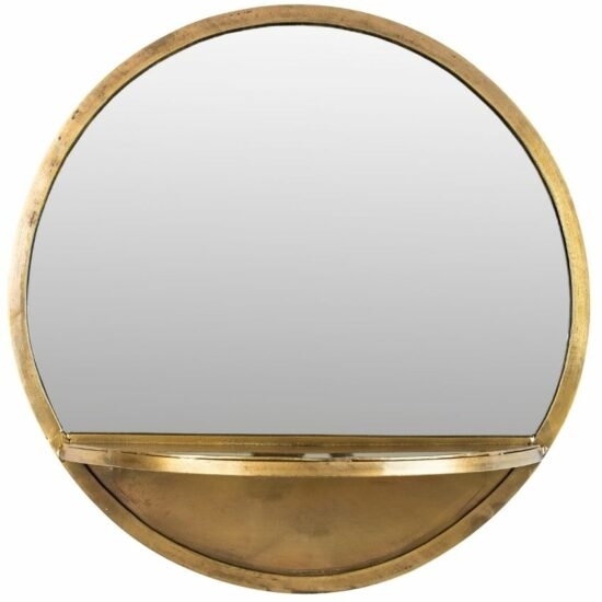 White Label Mosazné kovové závěsné zrcadlo