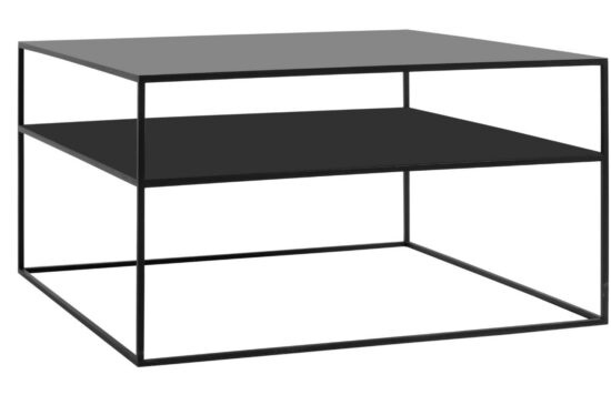 Nordic Design Černý kovový konferenční stolek Moreno