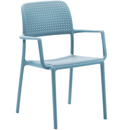 Nardi Světle modrá plastová zahradní židle