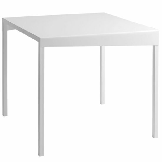 Nordic Design Bílý kovový jídelní stůl