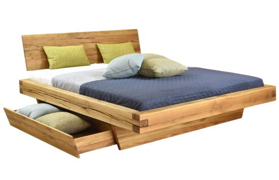 Woody Masivní dubová postel Matteo 180