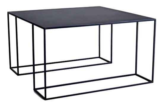 Nordic Design Černý kovový konferenční stolek Kennedy