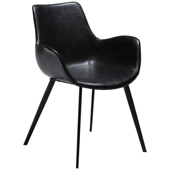 ​​​​​Dan-Form Vintage černá koženková jídelní židle