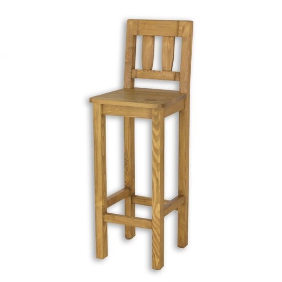Barová židle z masivu sil 10
