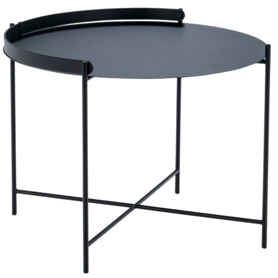 Černý kovový konferenční stolek HOUE