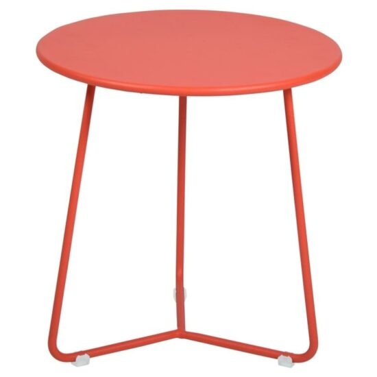 Oranžový kovový odkládací stolek Fermob