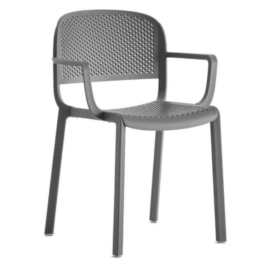 Pedrali Antracitově šedá plastová jídelní židle