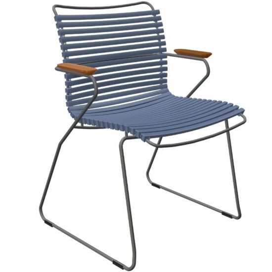 Modrá plastová zahradní židle HOUE