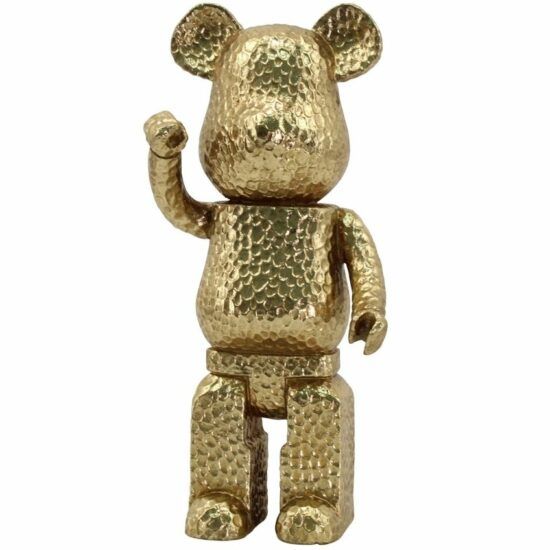 Zlatá dekorativní soška Richmond Bear