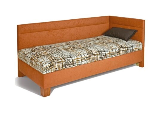 Čalouněná postel s čely erika -