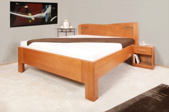 Masivní postel s úložným prostorem k-design 2 -