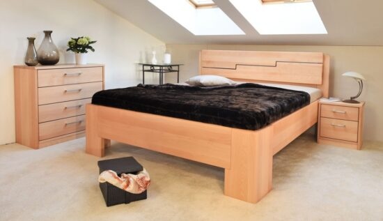 Masivní postel s úložným prostorem manhattan 3 -