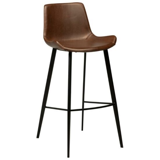 ​​​​​Dan-Form Vintage hnědá koženková barová židle