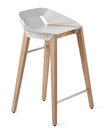Bílá hliníková barová židle Tabanda DIAGO