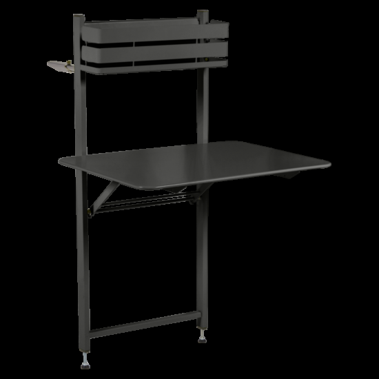 Černý kovový balkonový stůl Fermob Bistro