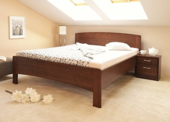 Masivní postel s úložným prostorem evita 4 -