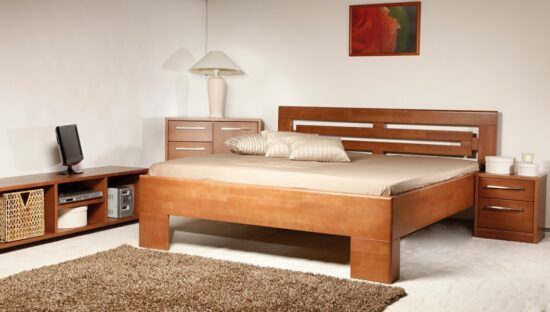 Masivní postel s úložným prostorem varezza 2 -