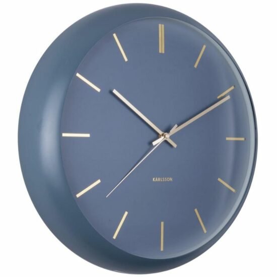 Time for home Modro-zlaté nástěnné hodiny