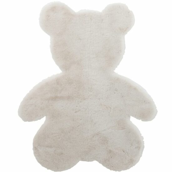 Bílý koberec J-line Bear ve tvaru medvěda