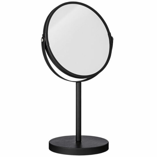 Černé kovové kosmetické zrcadlo