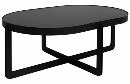 Černý lakovaný konferenční stolek Banne Centre 102 x