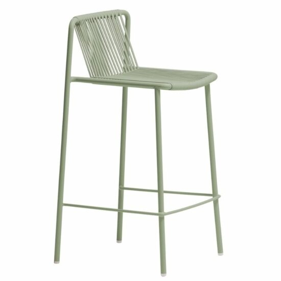 Pedrali Zelená kovová barová židle Tribeca