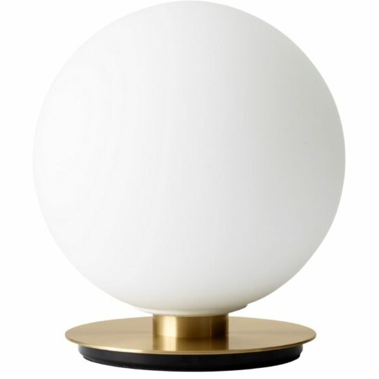Matně opálově bílá skleněná nástěnná/stolní lampa