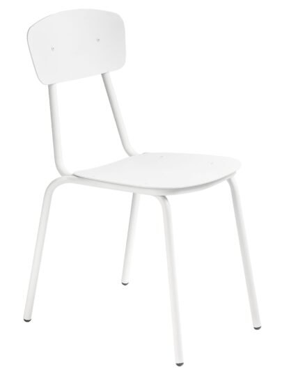 Bílá kovová zahradní židle MARA