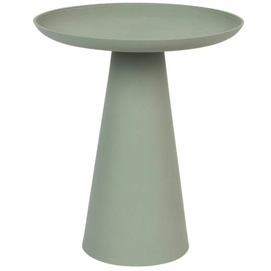 White Label Zelený kovový odkládací stolek WLL RINGAR
