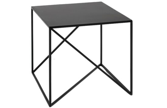 Nordic Design Černý kovový konferenční stolek Mountain