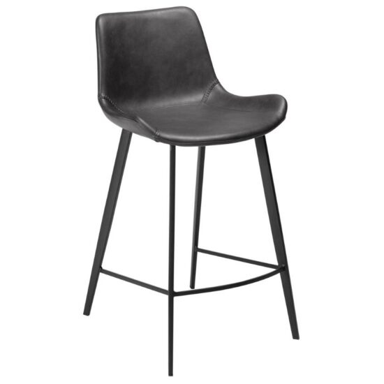 ​​​​​Dan-Form Vintage šedá koženková barová židle