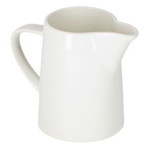 Kave Home Bílý porcelánový džbán na mléko