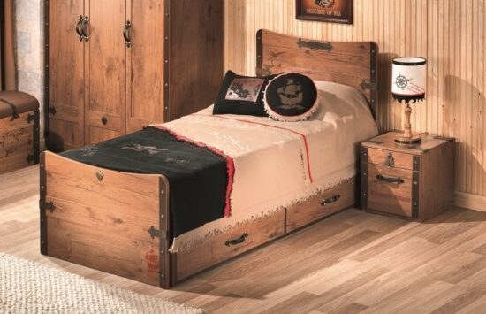 Dětská postel jack 100x200cm se zásuvkou