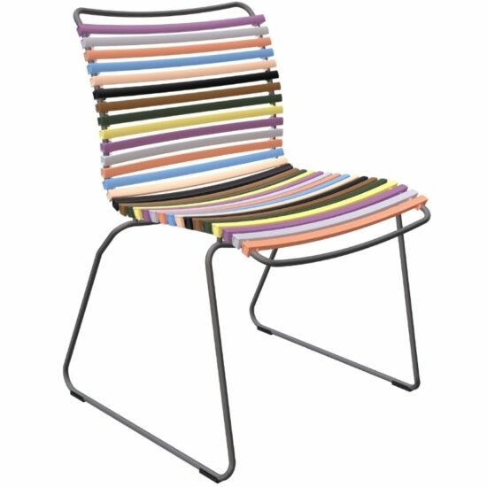 Pestrobarevná plastová zahradní židle HOUE