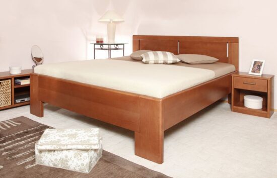 Masivní postel s úložným prostorem deluxe 3 -
