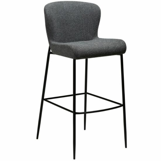 ​​​​​Dan-Form Šedá látková barová židle DAN-FORM