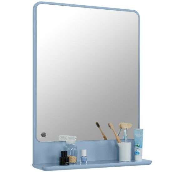 Světle modré lakované koupelnové zrcadlo Tom Tailor Color