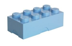 Světle modrý box na svačinu LEGO® Lunch