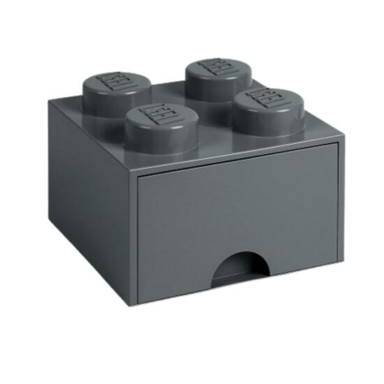Šedý úložný box LEGO® Storage 25