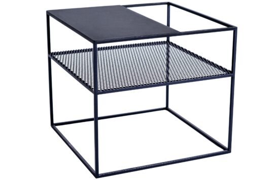 Nordic Design Černý kovový konferenční stolek Trixom