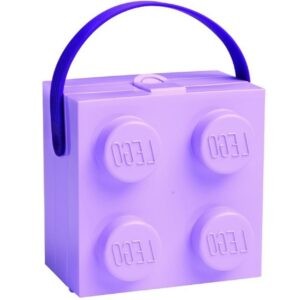 Fialový svačinový box s rukojetí LEGO® Storage