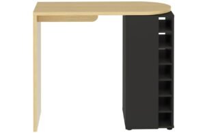 Černý dubový barový stůl TEMAHOME Roll