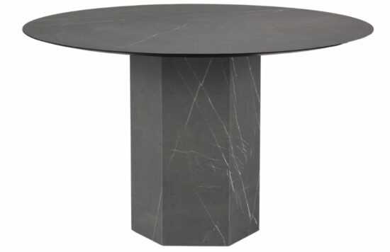 Černý mramorový jídelní stůl Micadoni