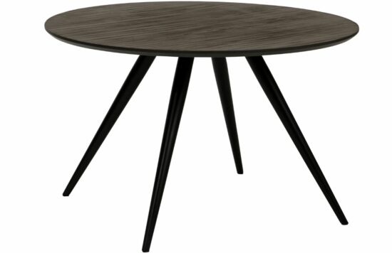 ​​​​​Dan-Form Hnědo šedý dřevěný kulatý jídelní stůl